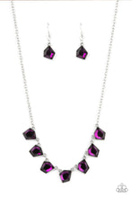 Load image into Gallery viewer, Experimental Edge - Purple Rhinestone Necklace Paparazzi Accessories