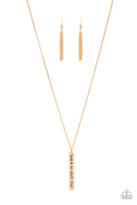 faith,gold,short necklace,Matt 7:7 - Gold Necklace