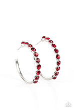 Load image into Gallery viewer, Photo Finish - Red Earrings Paparazzi Accessories