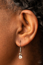 Load image into Gallery viewer, Iridescently Influential - White Rhinestone Lanyard Paparazzi Accessories