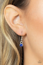 Load image into Gallery viewer, Seasonal Sophistication - Blue Rhinestone Necklace Paparazzi Accessories