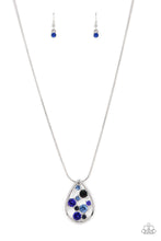 Load image into Gallery viewer, Seasonal Sophistication - Blue Rhinestone Necklace Paparazzi Accessories
