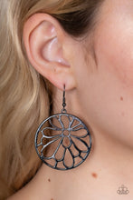 Load image into Gallery viewer, Glowing Glades - Black Earrings Paparazzi Accessories
