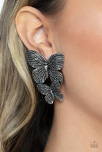 Load image into Gallery viewer, Blushing Butterflies - Silver Post Earrings Paparazzi Accessories