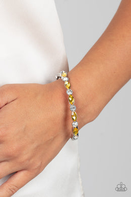 Petitely Powerhouse - Yellow Paparazzi Accessories