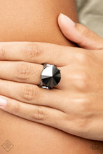 Load image into Gallery viewer, Showcase Social Black Ring Paparazzi Accessories