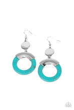 Load image into Gallery viewer, ENTRADA at Your Own Risk - Blue Stone Earrings Paparazzi Accessories