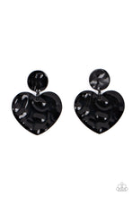 Load image into Gallery viewer, Just a Little Crush - Black Earrings Paparazzi Accessories