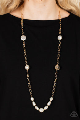 Pardon My FABULOUS - Gold Necklace Paparazzi Accessories