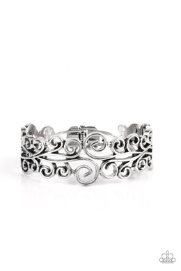 Dressed to FRILL - Silver Paparazzi Accessories