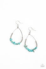 Load image into Gallery viewer, Come Out of Your SHALE - Blue Stone Earrings Paparazzi Accessories