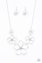 Load image into Gallery viewer, The Show Must GROW On - Silver Floral Necklace Paparazzi Accessories