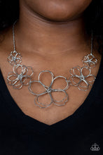 Load image into Gallery viewer, The Show Must GROW On - Silver Floral Necklace Paparazzi Accessories