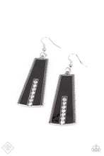 Load image into Gallery viewer, Demandingly Deco Black Earrings Paparazzi Accessories