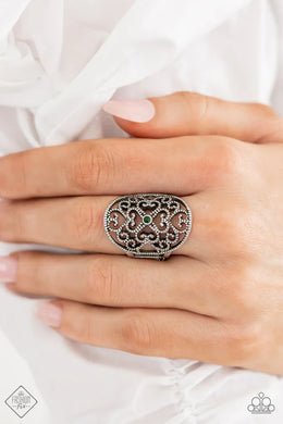 Imperial Icon Green Ring Paparazzi Accessories