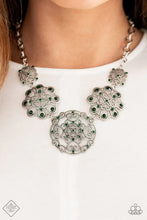 Load image into Gallery viewer, Royally Romantic Green Rhinestone Stretchy Bracelet Paparazzi Accessories