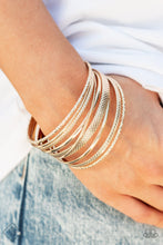 Load image into Gallery viewer, Circlet Circus Gold Bracelet Paparazzi Accessories