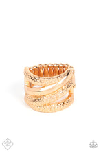 Load image into Gallery viewer, Contemporary Convergence Gold Ring Paparazzi Accessories