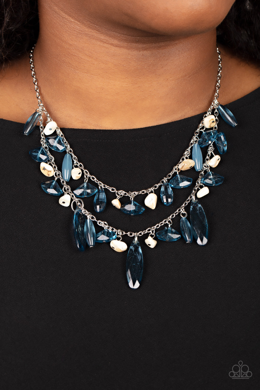 Candlelit Cabana - Blue Necklace Paparazzi Accessories