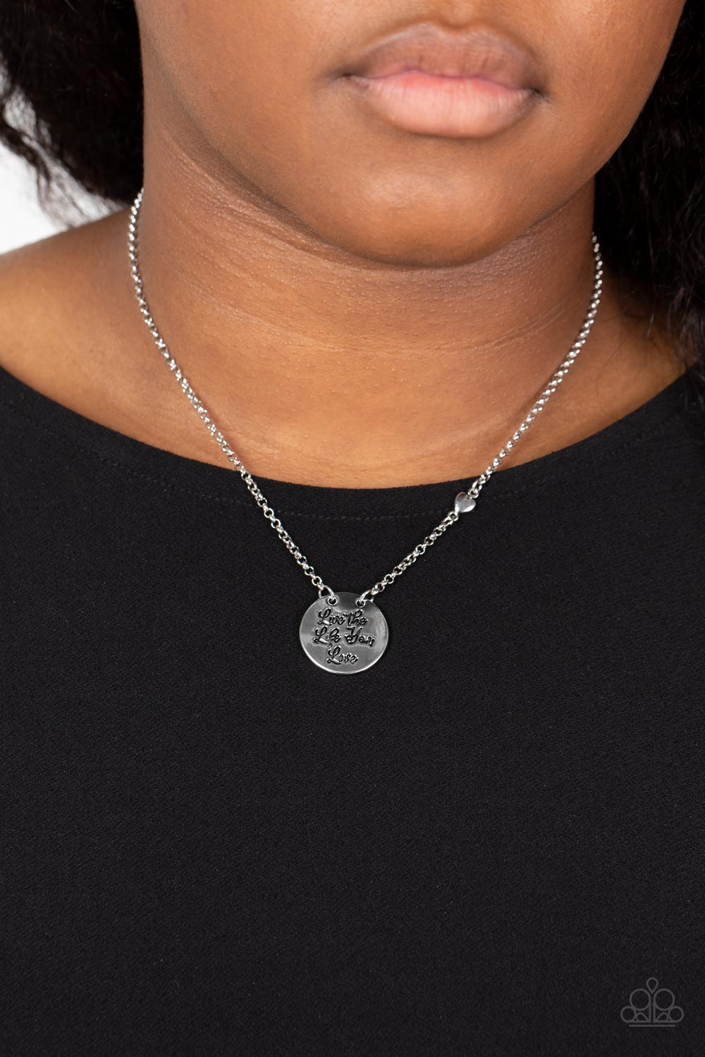 Live The Life You Love - Silver Necklace Paparazzi Accessories
