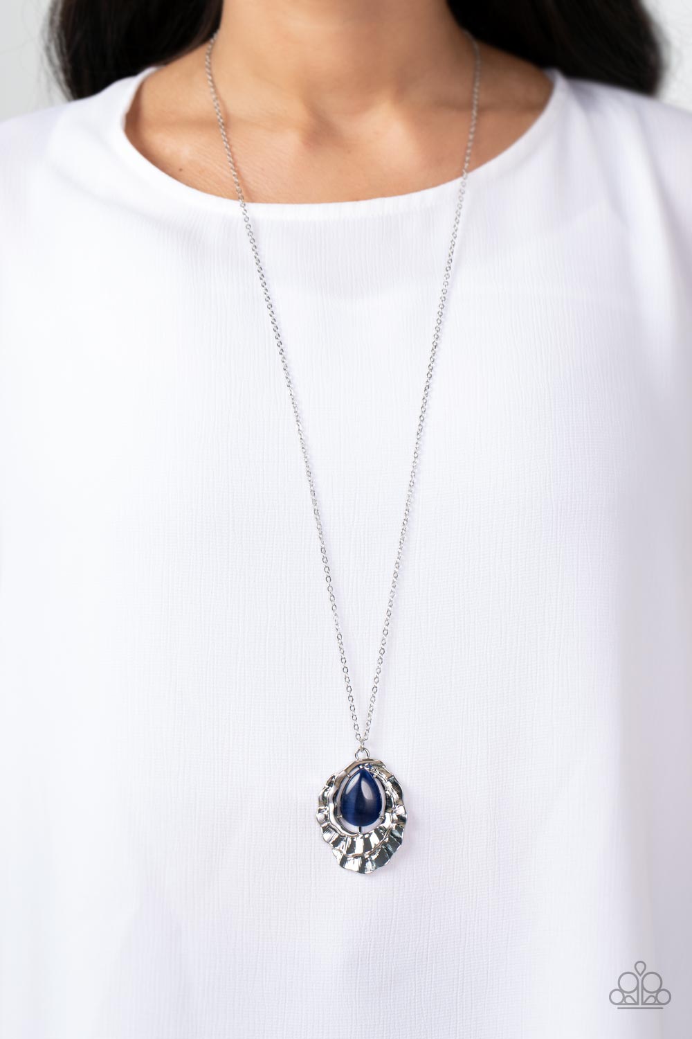 Titanic Trinket - Blue Cat's Eye Necklace Paparazzi Accessories