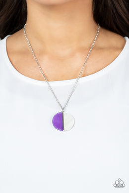 Elegantly Eclipsed - Purple Necklace Paparazzi Accessories