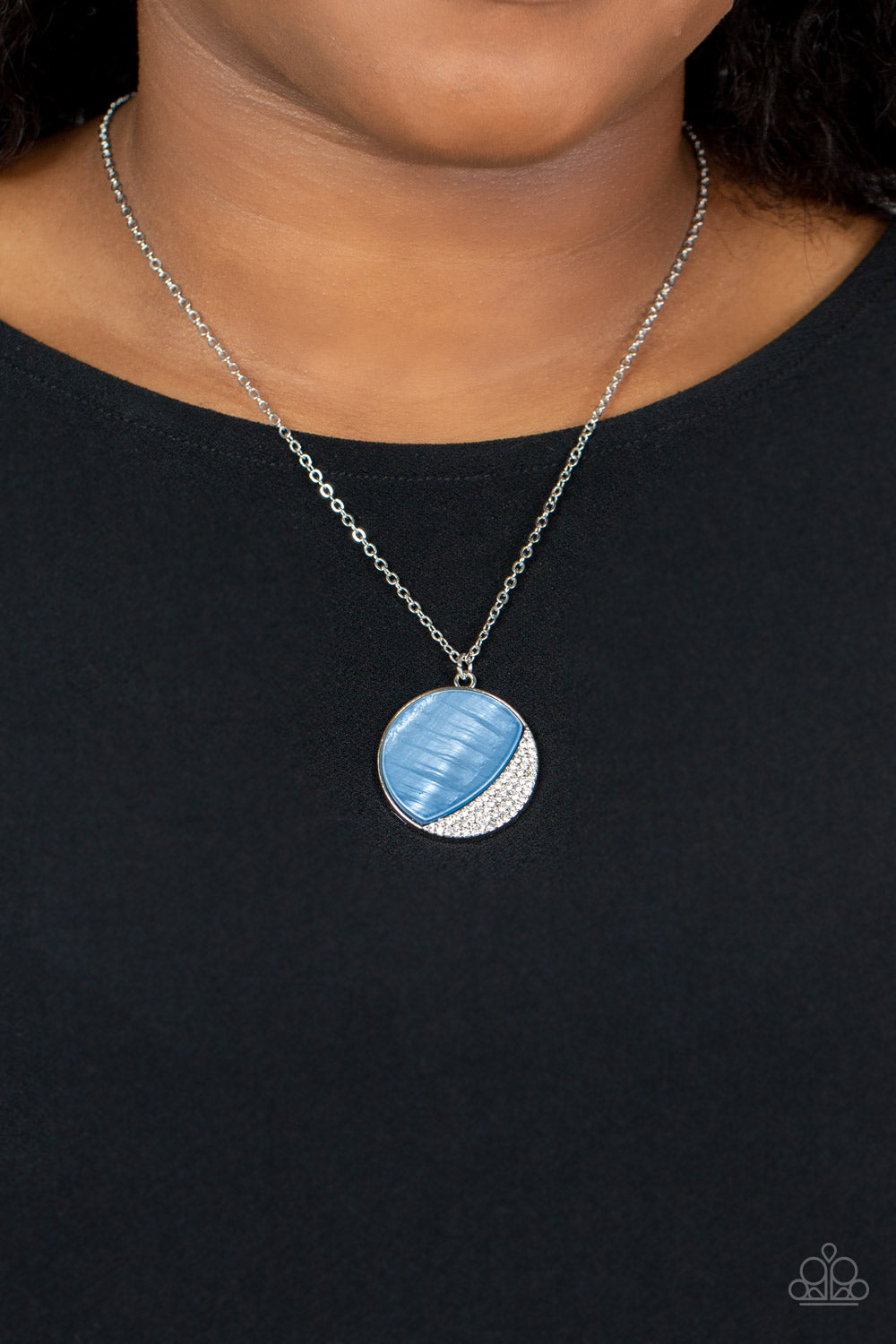 Oceanic Eclipse - Blue Necklace Paparazzi Accessories