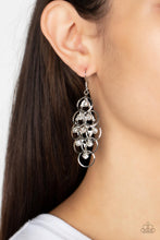 Load image into Gallery viewer, Head Rush - White Rhinestone Earrings Paparazzi Accessories
