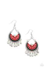 Load image into Gallery viewer, I Just Need CHIME - Red Earrings Paparazzi Accessories
