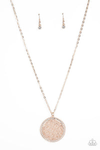 long necklace,rhinestones,rose gold,Tearoom Twinkle - Rose Gold Rhinestone Necklace