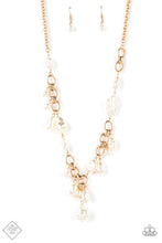 Load image into Gallery viewer, Nautical Nouveau Gold Pearl Necklace Paparazzi Accessories