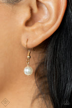 Load image into Gallery viewer, Nautical Nouveau Gold Pearl Necklace Paparazzi Accessories