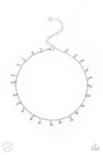 Load image into Gallery viewer, Bringing SPARKLE Back - White Rhinestone Choker Necklace Paparazzi Accessories
