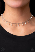 Load image into Gallery viewer, Bringing SPARKLE Back - White Rhinestone Choker Necklace Paparazzi Accessories