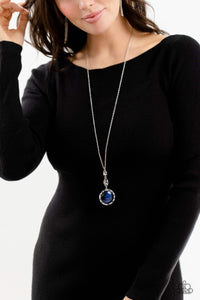 blue,cat's eye,Long Necklace,Magic Carpet Cruise - Blue Cat's Eye Necklace