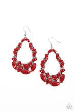 Load image into Gallery viewer, Tenacious Treasure - Red Earrings Paparazzi Accessories
