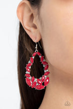 Load image into Gallery viewer, Tenacious Treasure - Red Earrings Paparazzi Accessories
