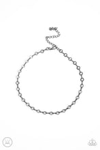 Load image into Gallery viewer, Keepin it Chic - Black Gunmetal Choker Necklace Paparazzi Accessories