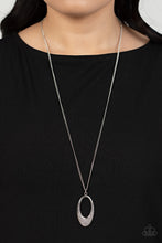 Load image into Gallery viewer, Dip Into Dazzle - White Rhinestone Necklace Paparazzi Accessories