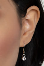 Load image into Gallery viewer, Dip Into Dazzle - White Rhinestone Necklace Paparazzi Accessories