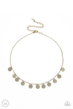Load image into Gallery viewer, On My CHIME - Brass Choker Necklace Paparazzi Accessories