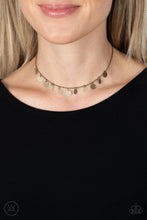 Load image into Gallery viewer, On My CHIME - Brass Choker Necklace Paparazzi Accessories