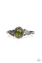 Load image into Gallery viewer, Serendipitous Sojourn - Green Stone Cuff Bracelet Paparazzi Accessories