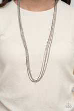 Load image into Gallery viewer, Undauntingly Urban - White Rhinestone Necklace Paparazzi Accessories