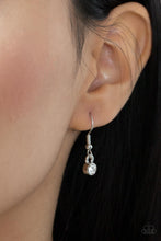 Load image into Gallery viewer, Scandalously Scattered - Silver Rhinestone Necklace Paparazzi Accessories