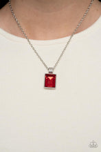 Load image into Gallery viewer, Understated Dazzle - Red Rhinestone Necklace Paparazzi Accessories