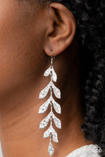 Load image into Gallery viewer, Lead From the FROND - Silver Earrings Paparazzi Accessories