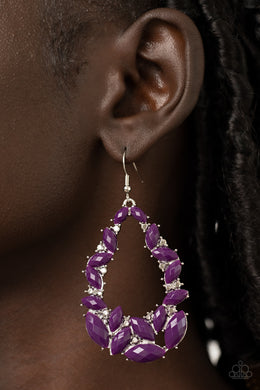 Tenacious Treasure - Purple Earrings Paparazzi Accessories