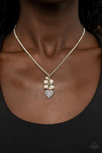 Load image into Gallery viewer, Pop It and LOCKET - Multi Heart Rhinestone Necklace Paparazzi Accessories
