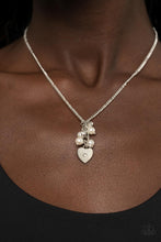 Load image into Gallery viewer, Pop It and LOCKET - White Heart Pearl Necklace Paparazzi Accessories